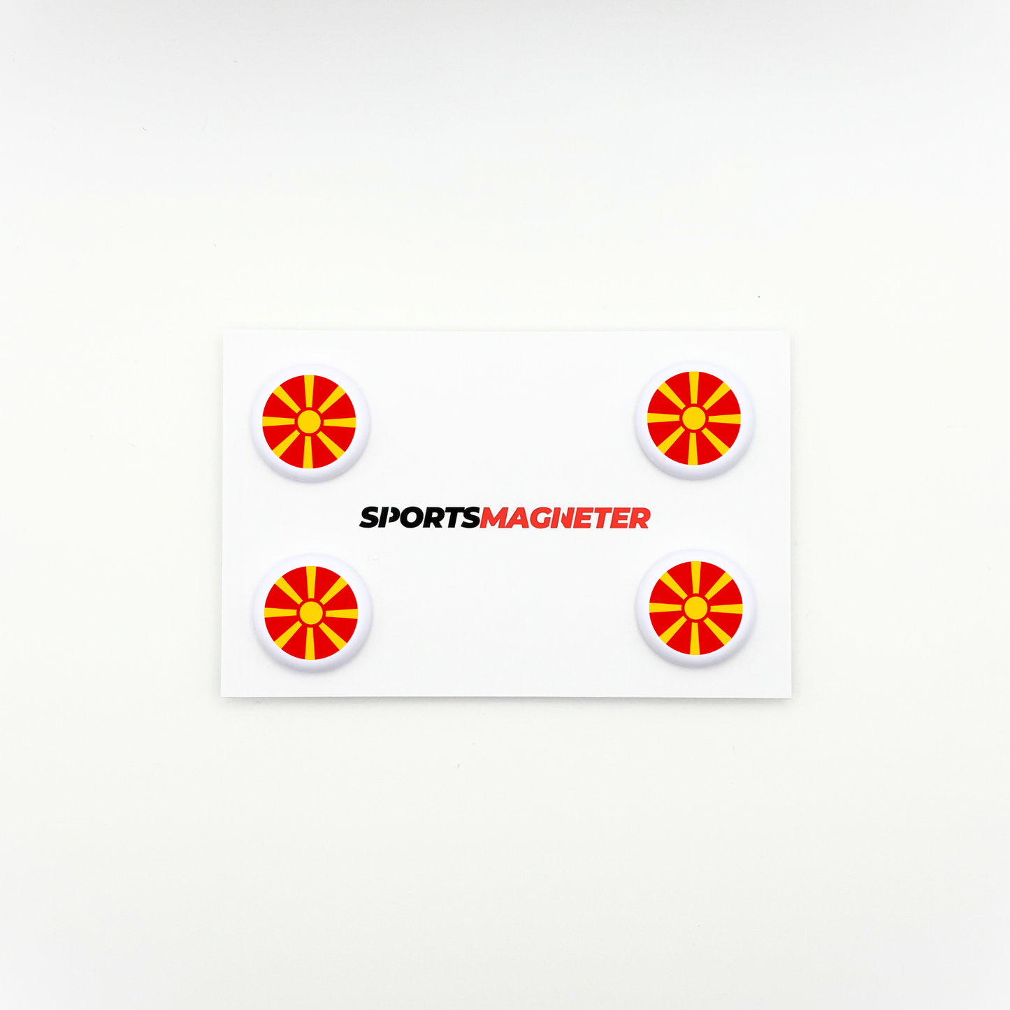 Sports Magnets - Flag North Macedonia