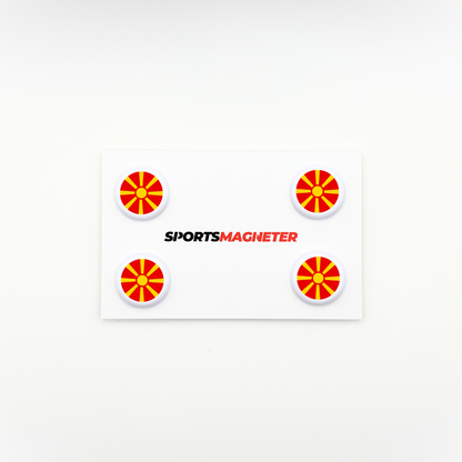 Sports Magnets - Flag North Macedonia