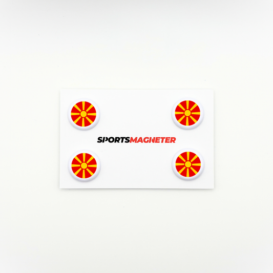 Sports Magnets - Flag North Macedonia