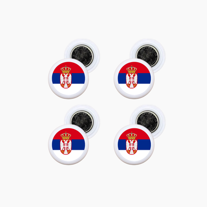 Sports Magnets - Flag Serbia